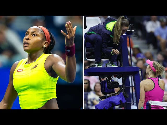 SERVE TIME CONTROVERSY! ⏳ Laura Siegemund penalized for pace-of-play vs. Coco Gauff | 2023 US Open