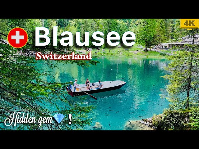 Blausee Switzerland 4K | Beautiful hidden gem in Switzerland _ Blue Lake ! Swiss View