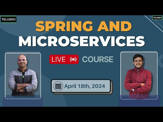 Spring and Microservices Live Course Announcement