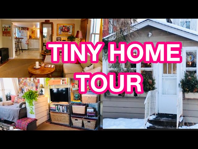 TINY COTTAGE TOUR | VINTAGE, RUSTIC, BEACHY LAKE COTTAGE | DOWNSIZING TO 400 SQUARE FEET AT AGE 61