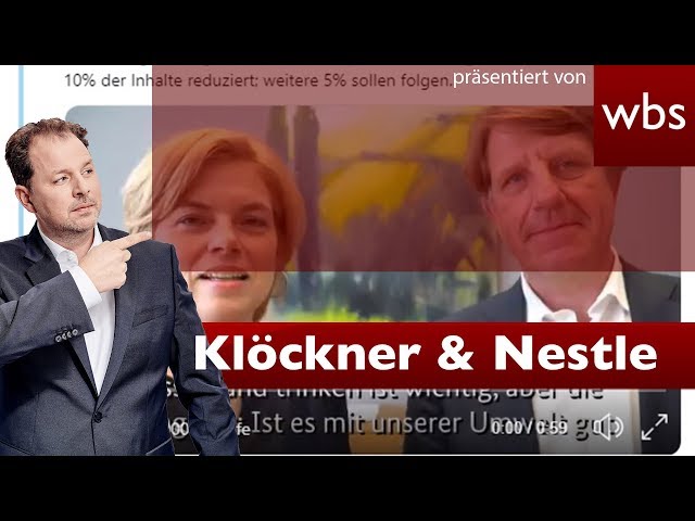 Ministerin Klöckner feiert Nestle - Rezo übt Kritik - dürfen Politiker Unternehmen loben?