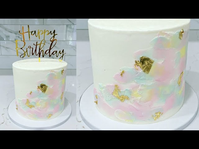 Cake decorating tutorials | BUTTERCREAM WATERCOLOUR CAKE | Sugarella Sweets