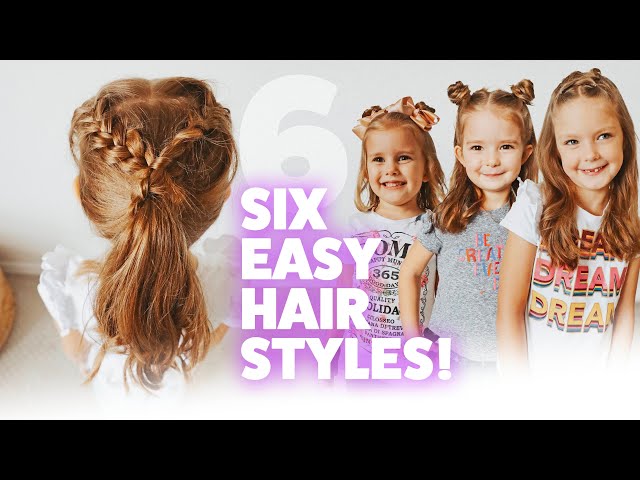 6 EASY and UNIQUE Hair Styles for LITTLE GIRLS! 🎀