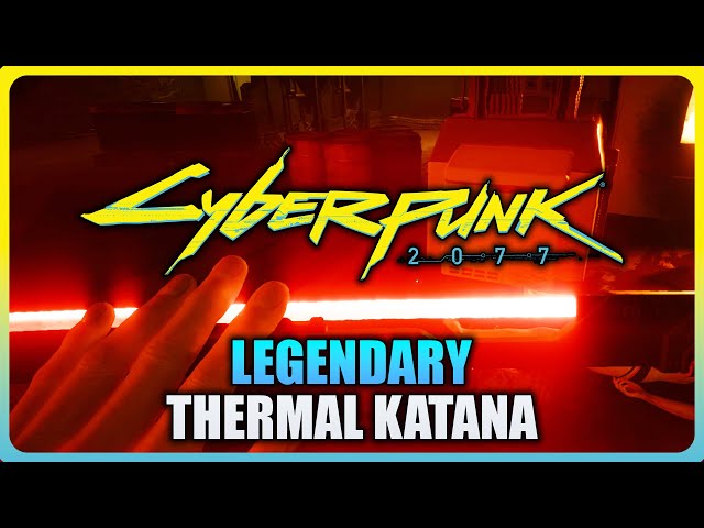 Cyberpunk 2077 - How to get Legendary Thermal Katana Location (Errata Katana)