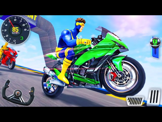 Mega Ramp Bike Racing Simulator 3D - Extreme Motocross Dirt Bike Stunt Racer - Android GamePlay #4
