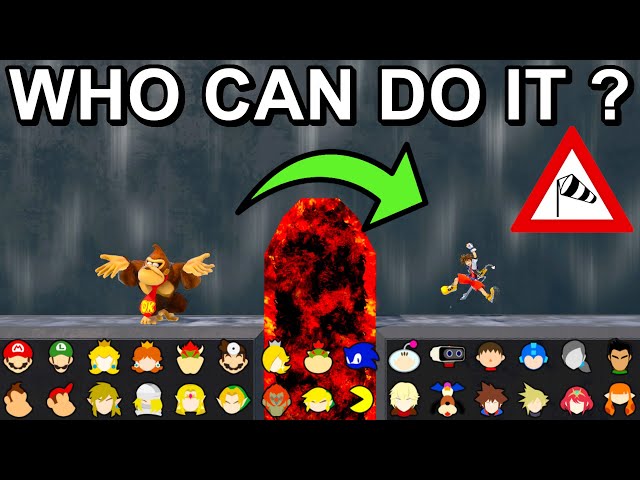 Who Can Jump Over The Lava Pillar Against The Wind ? - Super Smash Bros. Ultimate