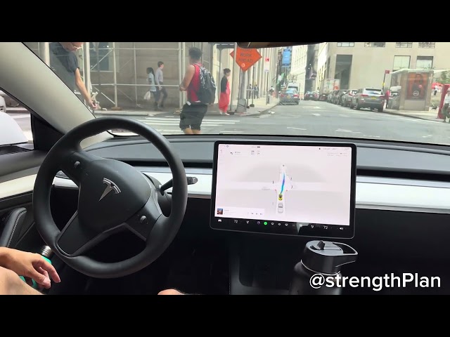 Tesla FSD beta avoids 18 pedestrians and a bicyclist in financial district