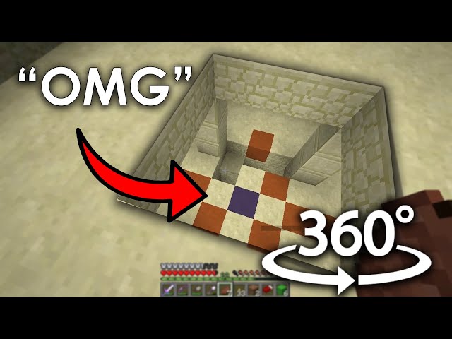 Minecraft 360° POV: you're the chest in dream's desert temple during his speedrun