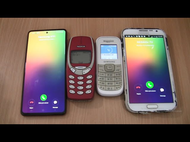 Double OPPO fake on Samsung Note 2+A51 via Fake call+Nokia 3310+Samsung 1200M Incoming call