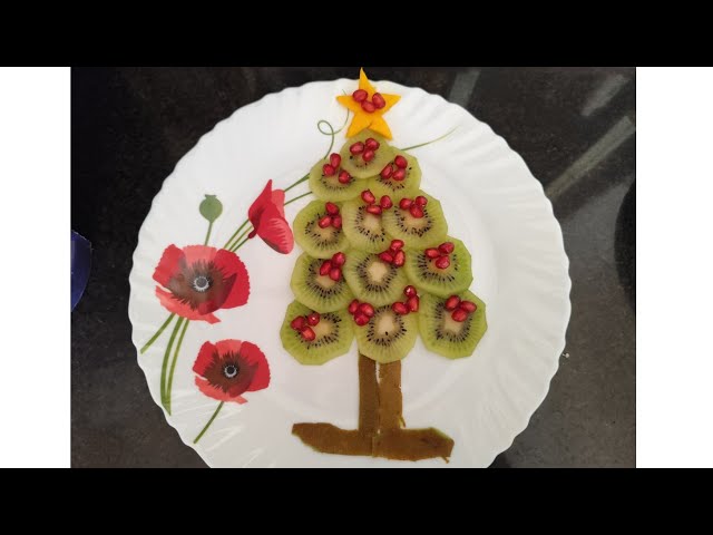 Fruit decoration | Christmas tree fruit decoration | fruit carving