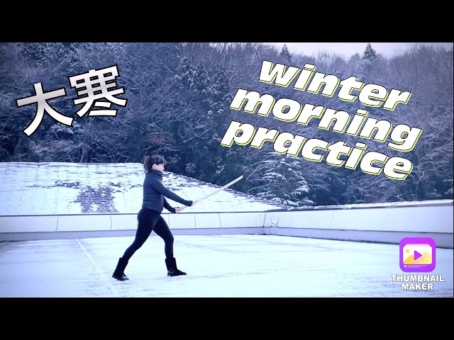 Winter practice 寒稽古: katana free flow forms