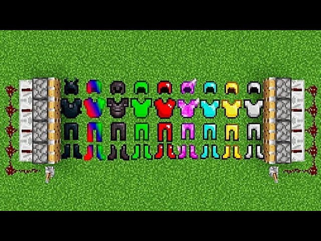 ALL MINECRAFT ARMORS COMBINED=??