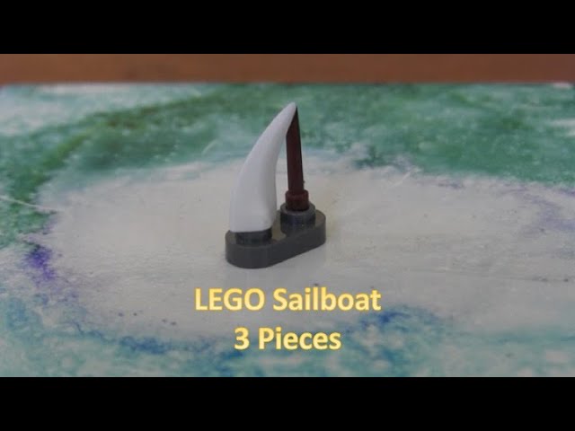 How To Build A Mini LEGO Sailboat with 3 LEGO Pieces