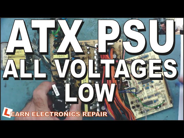 ATX PSU 5V STANDBY OK - ALL OTHER VOLTAGES TOO LOW  LER #106
