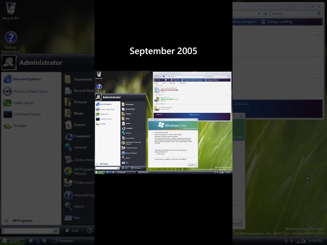 Evolution of Windows Vista (Jul 2002 - Nov 2006)