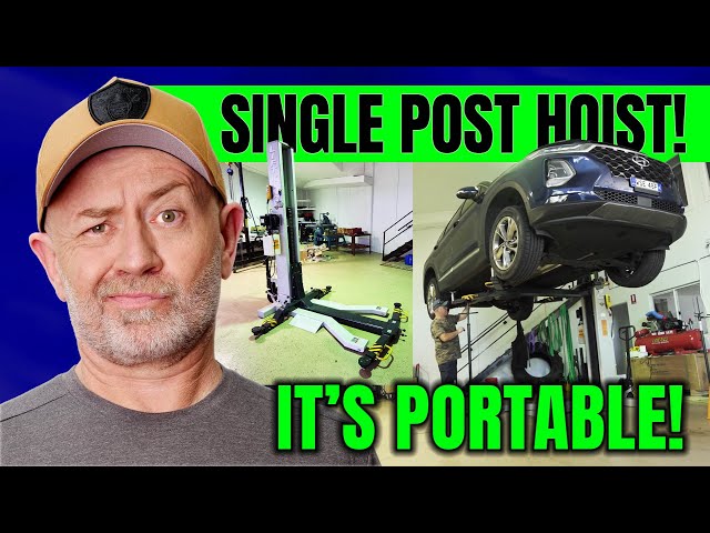 Single-post Hero Hoist. 1.8m lift. 2500kg. Fully portable! | Auto Expert John Cadogan
