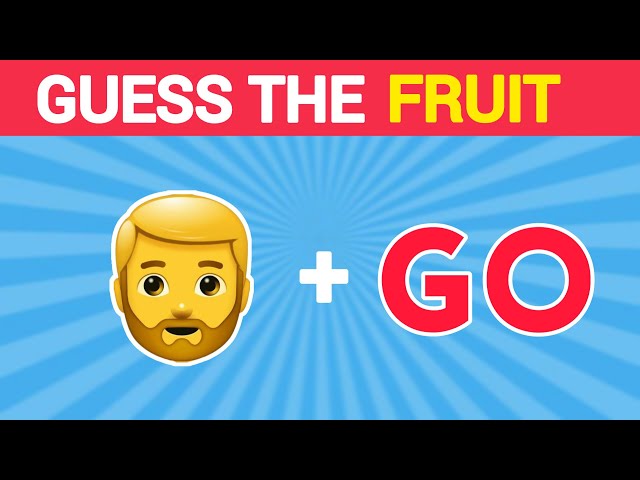 Guess the FRUIT by Emoji 🍉🍌 | QUIZ BOMB