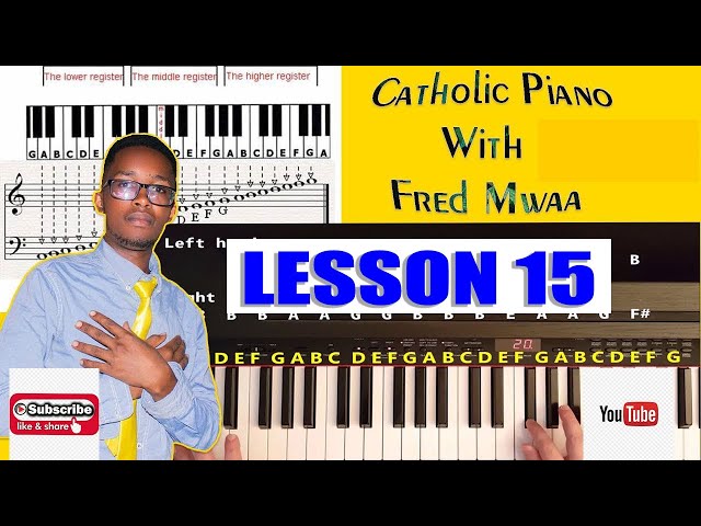 How to play Bwana Utuhurumie #lesson15 Catholic song on piano keyboard
