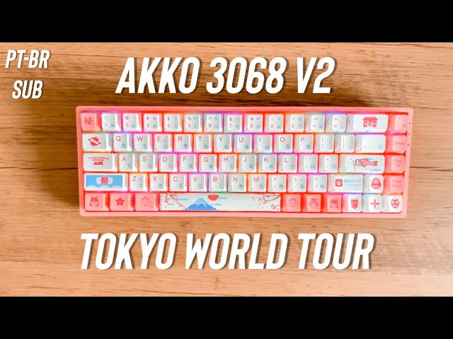 Unboxing Akko 3068 R2 Tokyo World Tour v2 Keyboard | Gateron Orange Switches | Review & Typing ASMR