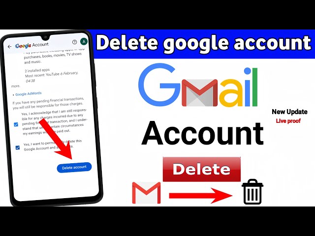 Gmail account delete kaise kare / How to delete google account / Delete gmail account