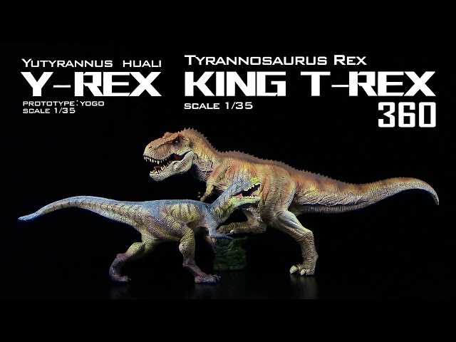 Rebor ™ - Tyrannosaurus Rex vs Yutyrannus Huali - 360° / Re-Upload