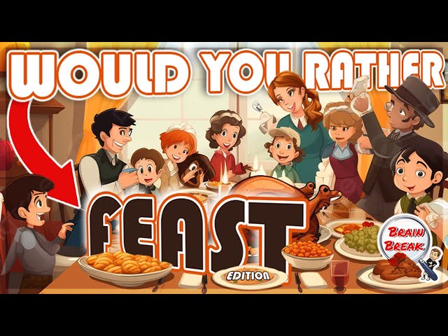 Would You Rather? Fitness (Dinner Feast Edition) | Thanksgiving | Holidays | This or That | GoNoodle