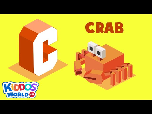 Learning the Isometric Illustration of ABC Animals and Names from A to Z