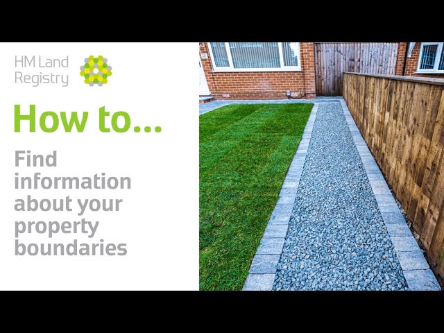 How to find information about your property boundaries