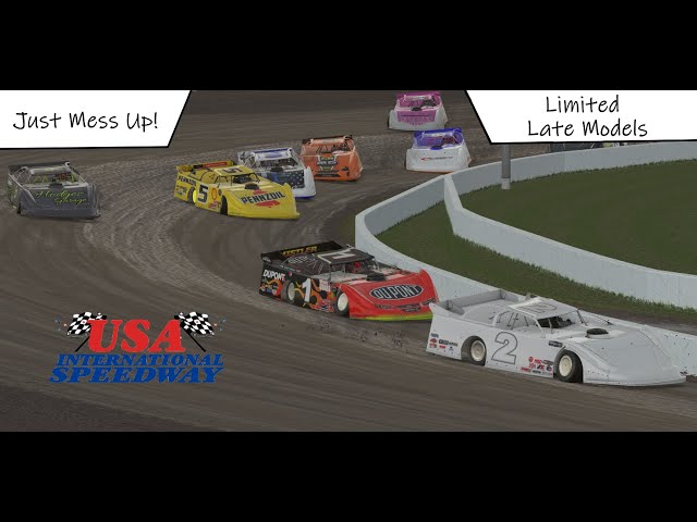 Just Mess Up! - iRacing - Limited Late Models - Dirt USA Speedway