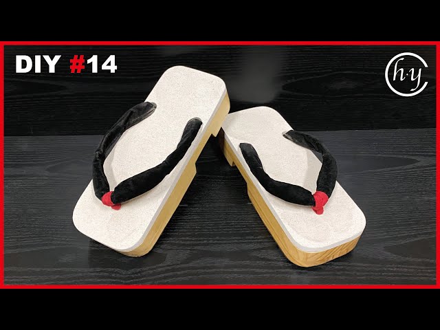 How to make a Japanese "Geta" Sandals forever dry!!  super quick-drying mat. DIY#14