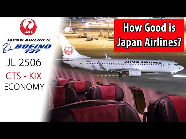 Japan Airlines 737 QUALITY Economy Class | 🇯🇵 Sapporo to 🇯🇵 Osaka Kansai