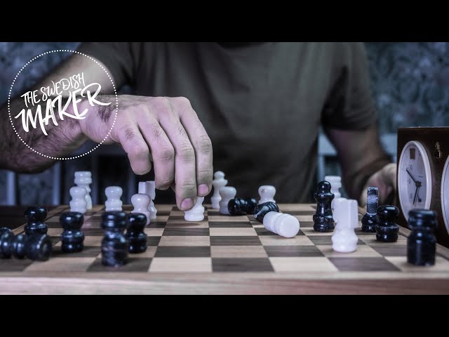 I made this folding chess board - #shorts