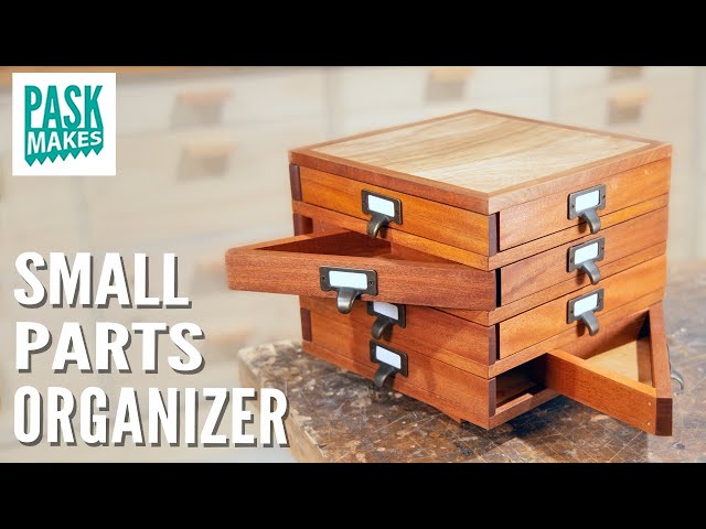 Small Parts Organizer with Triangle Drawers