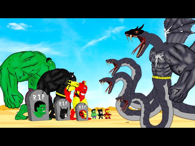Rescue SUPERHERO HULK & IRONMAN vs Evolution Of BATMAN - GIANT PYTHON : Back from the Dead SECRET