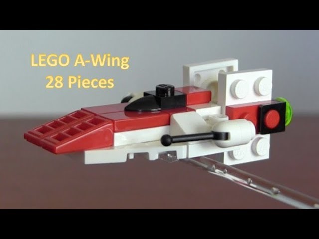 How To Build A LEGO Star Wars Mini A-Wing Fighter With 28 Pieces