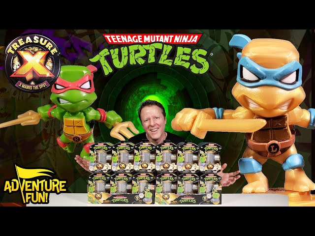7 Treasure X Gold TMNT Teenage Mutant Ninja Turtles Sewer Rescue Adventure Fun Toy Review!