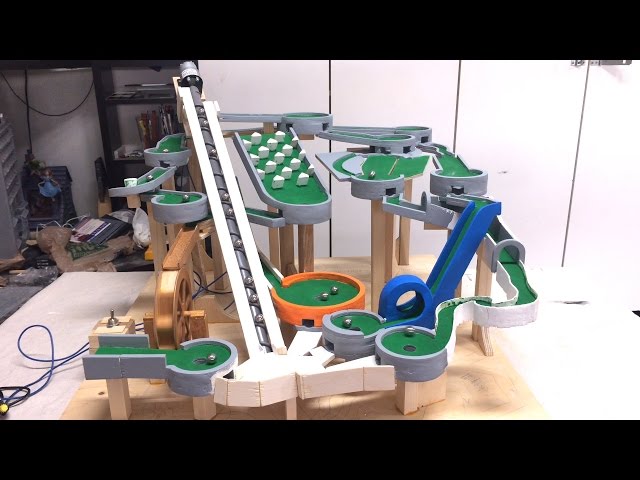 Mini Golf Marble Machine Build, Part 9 (Blue, Orange, Grey)