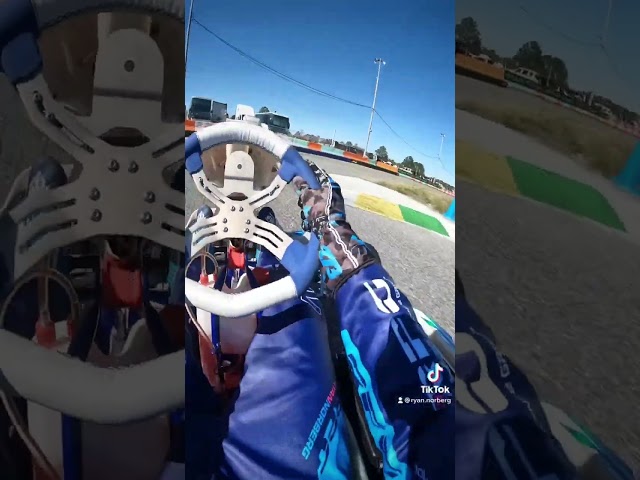 Ever wonder what a professional kart driver sees while they’re driving?