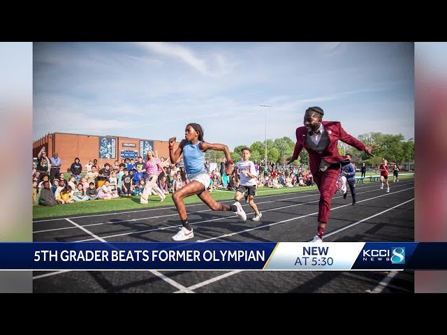 'I beat an Olympian!': Des Moines fifth-grader races DMPS Superintendent Ian Roberts, former Olym...