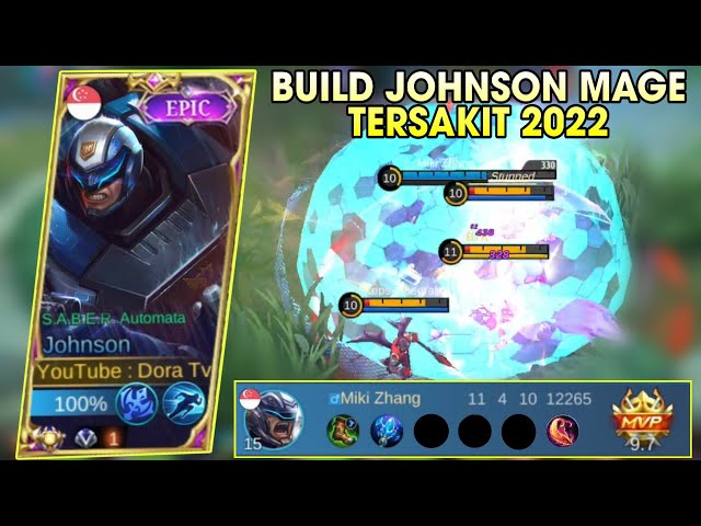 BUILD JOHNSON MAGE TERSAKIT & TERKUAT 2022 | TUTORIAL JOHNSON TERBARU 2022 ~ MOBILE LEGENDS