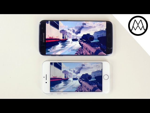 Apple iPhone 7 vs Galaxy S7 Edge - Gaming Review!