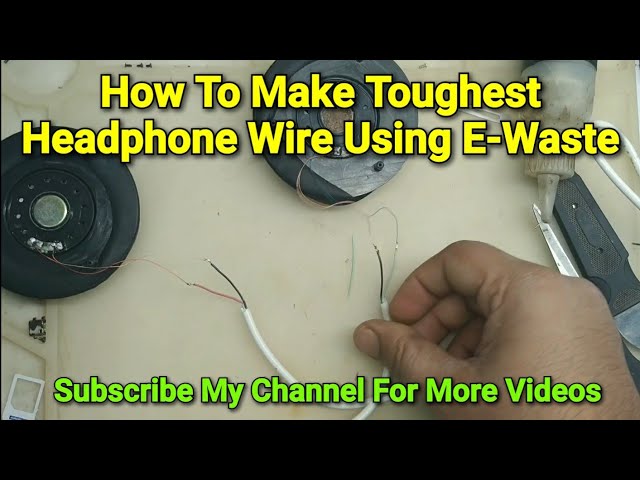 How To Make DIY Headphone Wire? | How To Replace Headphone Broken Wire?