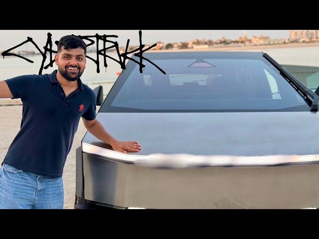 I Tested First Tesla Cybertruck In Dubai at the Beach!