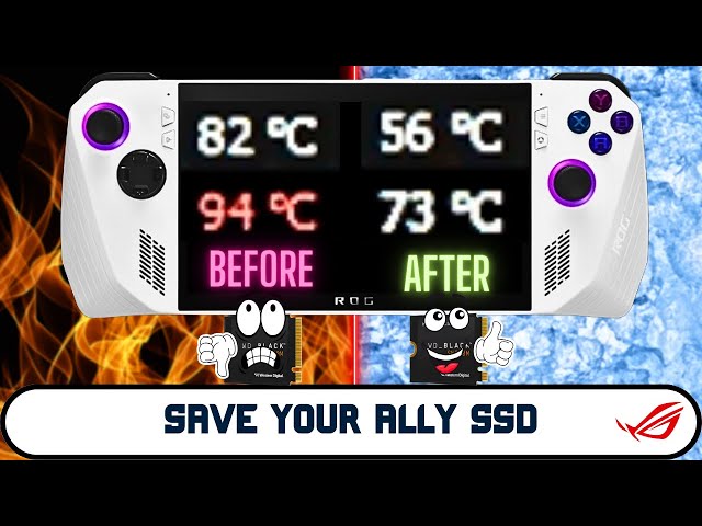 Your ALLY SSD upgrade isn't safe until you cool it
