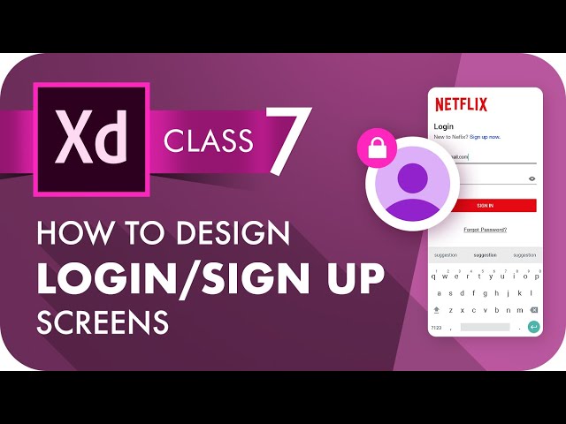 Login/Sign up Screen UI Designs | Adobe XD #pelfizz #adobexd #UIDesign #netflix