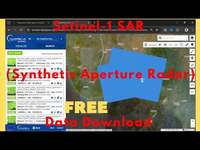 Download Sentinel 1 Data | Setinel-1 SAR (Synthetic Aperture Radar) Data Download