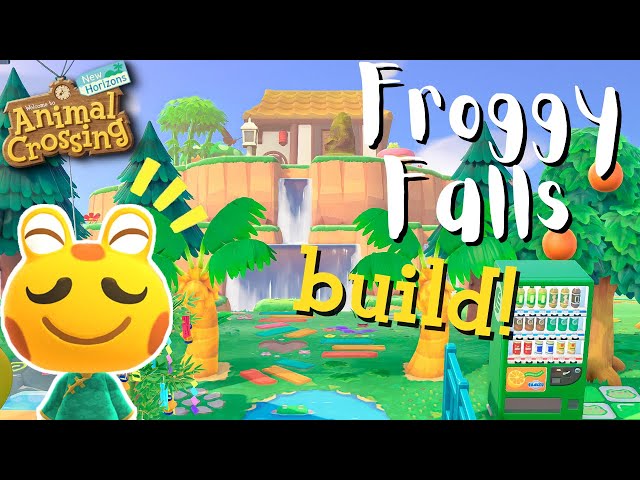 Cousteau's FROGGY FALLS! AC:NH build