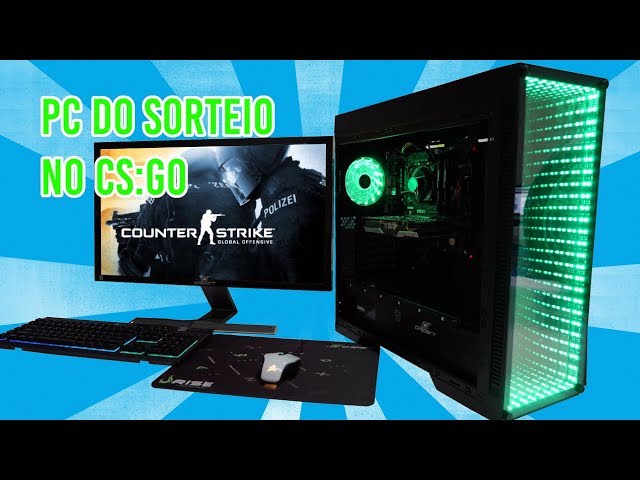 PC DO SORTEIO É UM MONSTRO!!! TESTE NO CS:GO!!