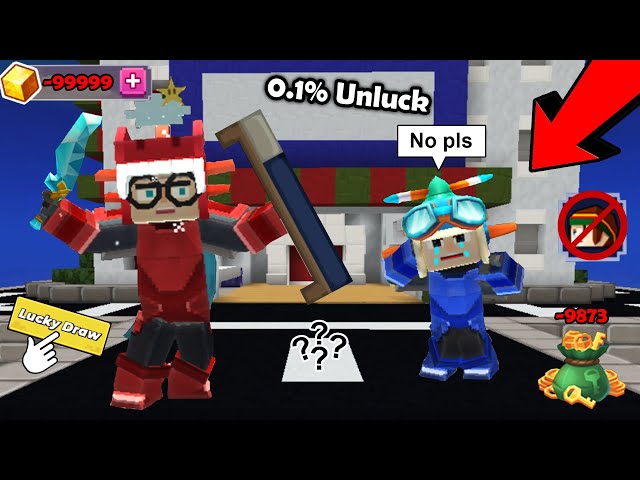 UNLUCKIEST .1% People Will get These Weird Moments in Bedwars!! (Blockman GO)