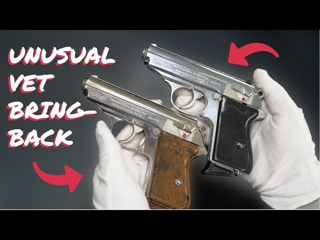Nickeled Walther PPK Captured From SS Colonel